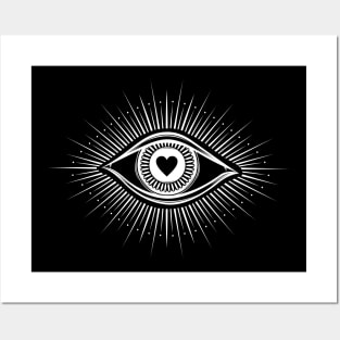 All seeing eye symbol Posters and Art